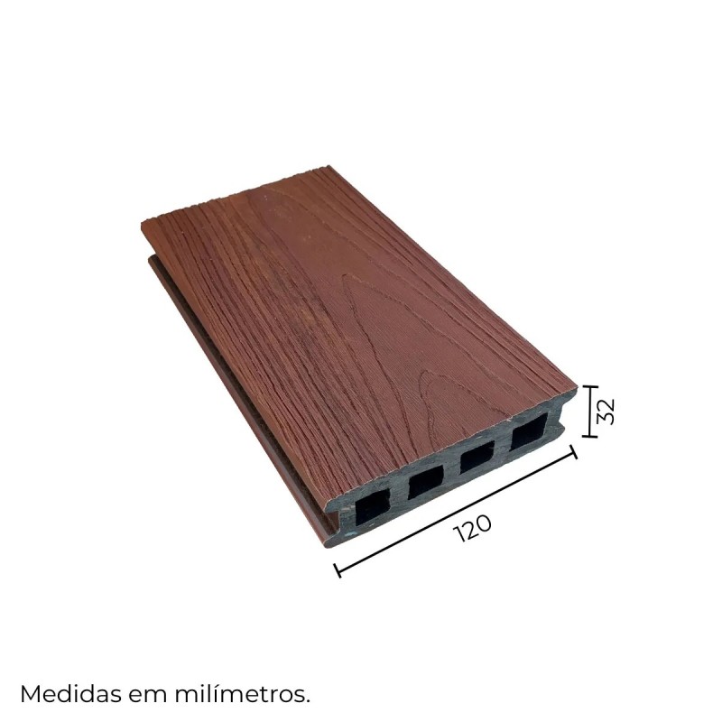 Tábua Deck Madeira Plástica 120 x 32mm Texturizada - Image 8