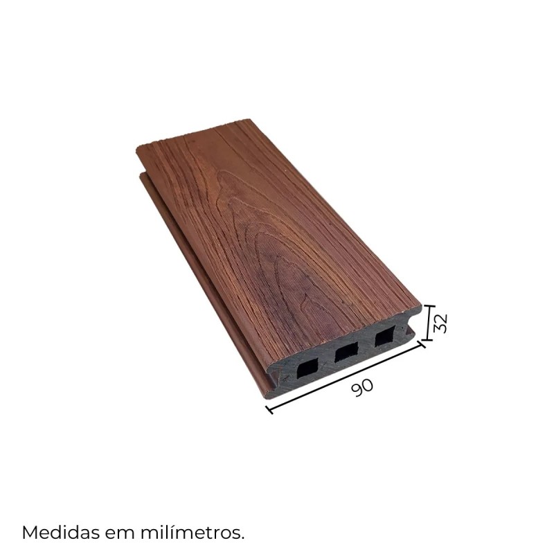 Tábua Deck Madeira Plástica 90 x 32mm Texturizada - Image 9